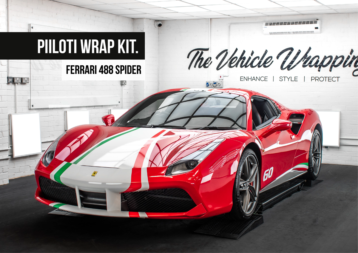 Ferrari 488 Pista Pilote Decal Stripe Kit - The Vinyl Wrapping Co. – WRPD  INC.